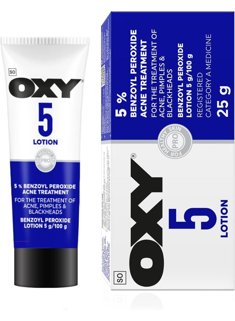 OXY 5 Lotion 25G Benzoyal Peroxide Lotion 5g 100g - Image 2